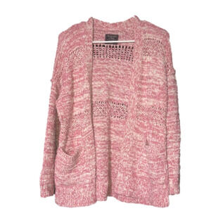 Abercrombie & Fitch Cardigan Pink Sweater with Pockets Size Small